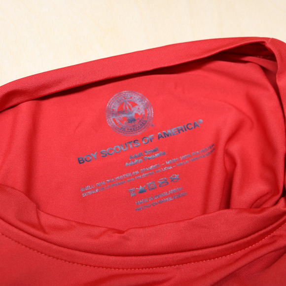 Boy Scouts Red Men's Small Trek Tec TShirt - NEW! - Picture 4 of 4